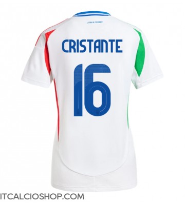 Italia Bryan Cristante #16 Seconda Maglia Femmina Europei 2024 Manica Corta